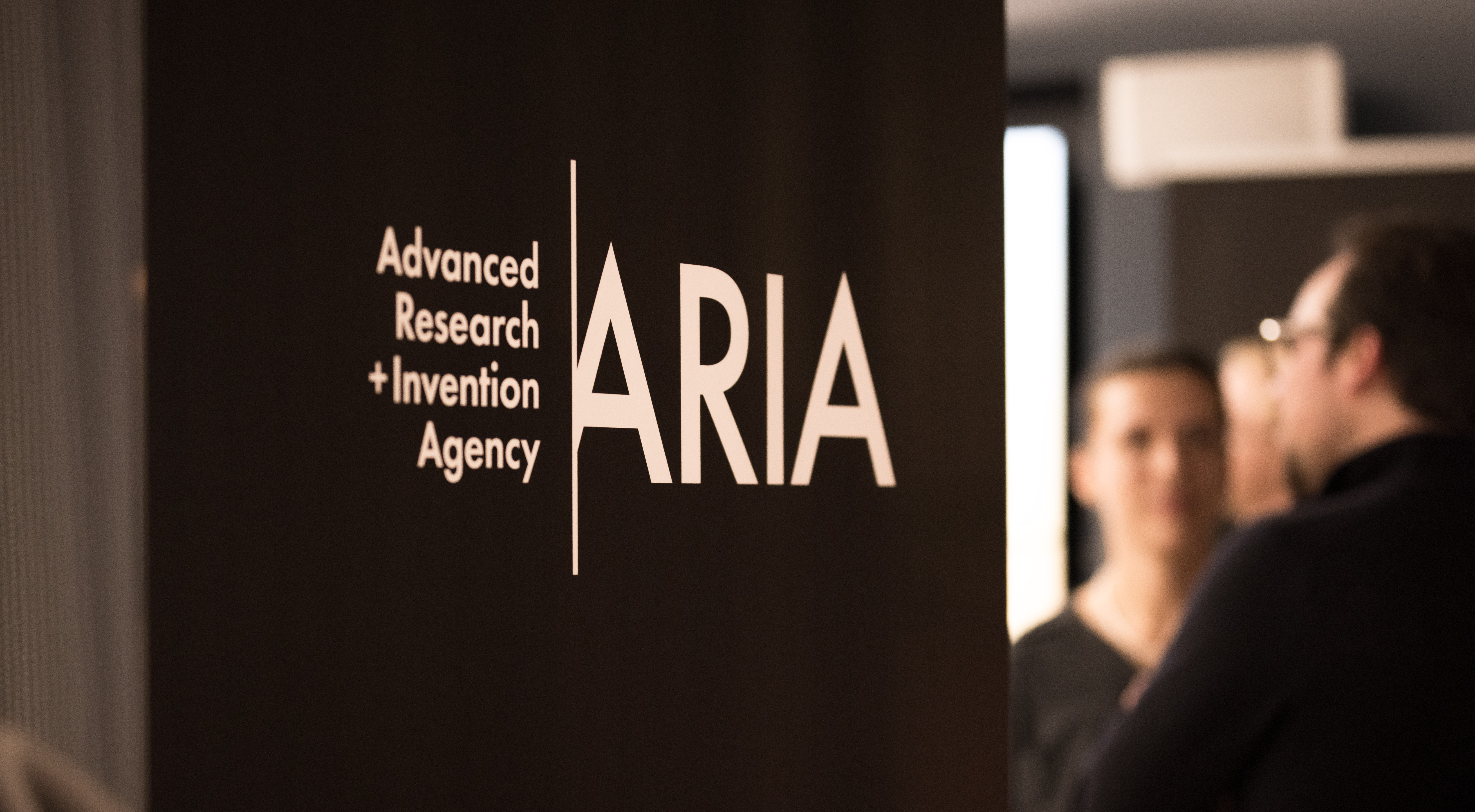 A banner with the text, ARIA, Advanced Research + Invention Agency