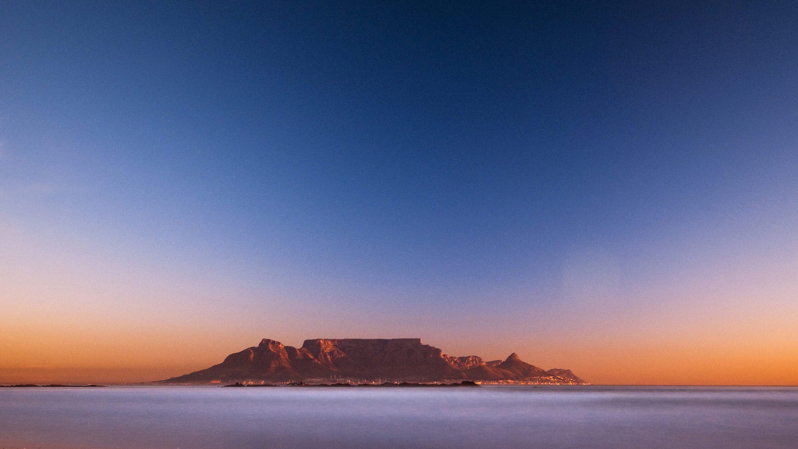 View of Table Mountain in Cape Town