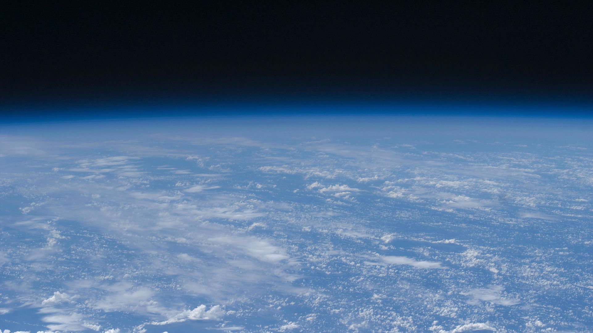 Earth's horizon from space